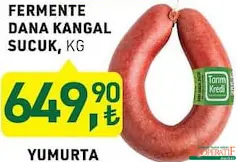 TARIM KREDİ FERMENTE DANA KANGAL SUCUK KG